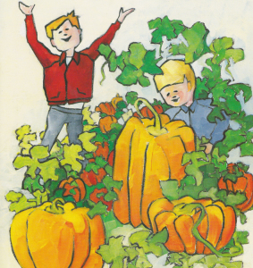 Mike And Nick And The Pumpkin Patch